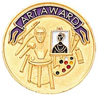 Art Artist Award pin Gold