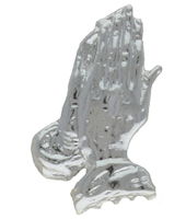 Silver Praying Hands Pin