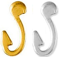 Fisher of Men Pin, Fish Hook Pin Gold