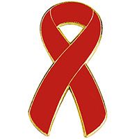 HIV / AIDS Awareness Ribbon Pin