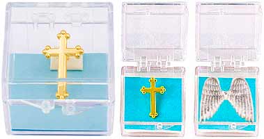 Clear Plastic Lapel Pin Presentation Boxes