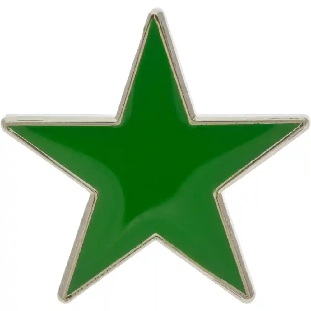 Green Star Lapel Pin