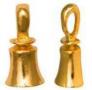 Hand Bell Pin Gold Musicial