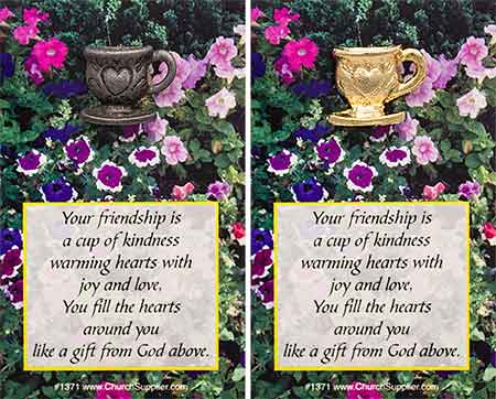 Tea Cup with Heart  Pin