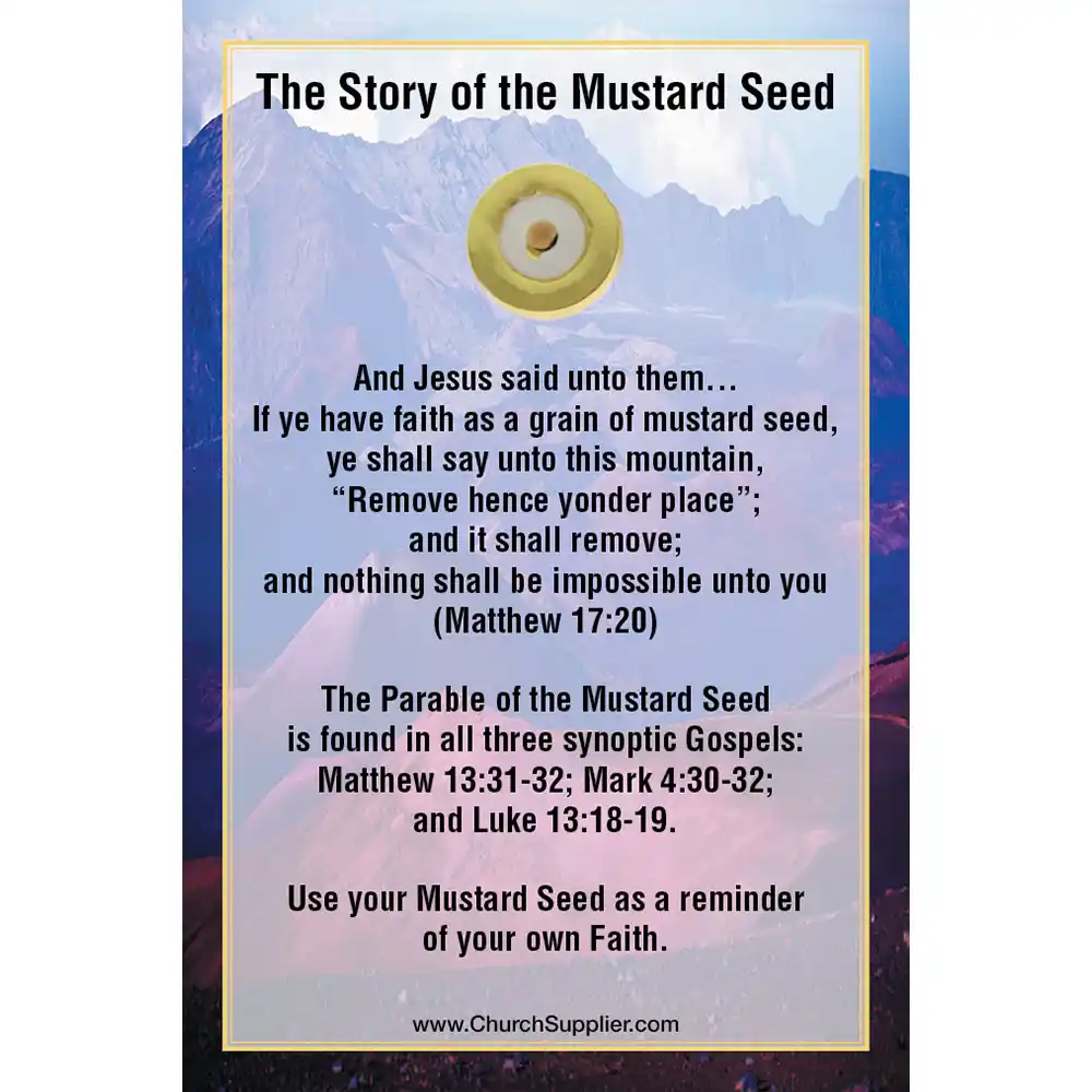 Gold Faith Mustard Seed Pin