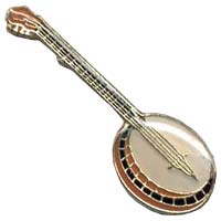 Banjo Instrument Pin - Music