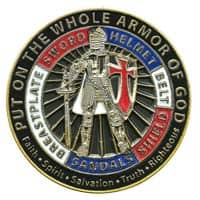 Put On The Whole Armor of God Pin, Ephesians 6 Christian Pins