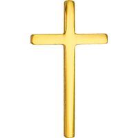 Larger Gold Christian Cross Lapel Pin 7/8 Inch