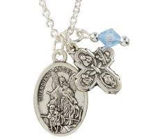  St. Michael Guardian angel, 4 Way Pendant 