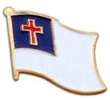 Christian Flag Lapel Pin, Christian Pins