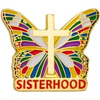 Christian Sisterhood Butterfly Pin