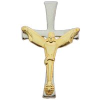 Risen Christ Crucifix Cross Pin Gold