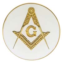 Gold Plated Masons Lapel Pin