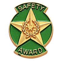 Safety Award Lapel Pin Gold