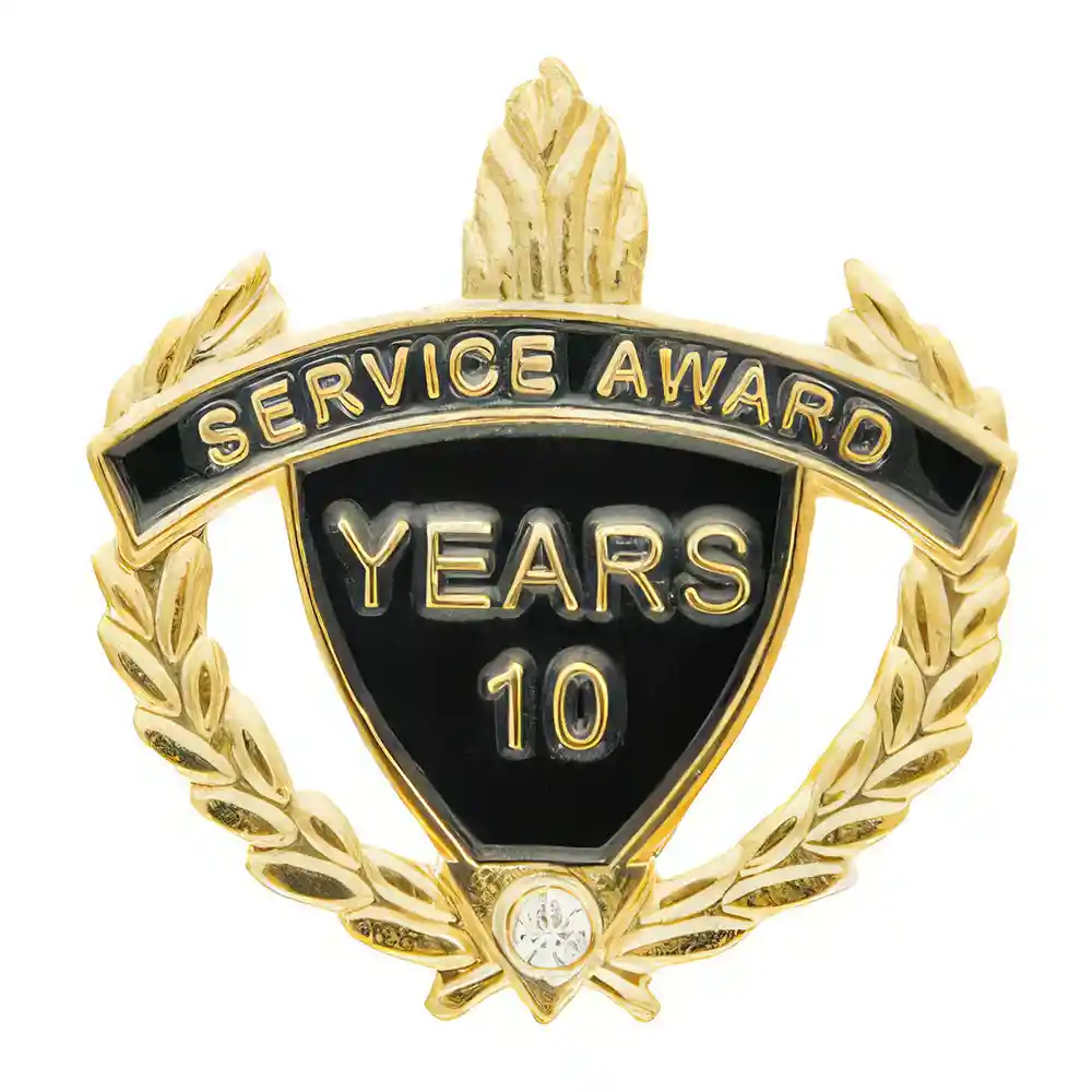 10 Years of Service Award Pin