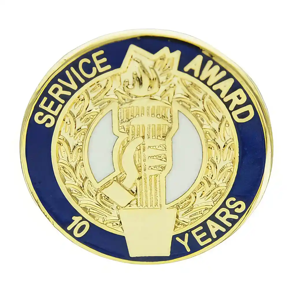 10 Year Service Award Pin