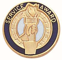 Service Award  Pin Gold Plated