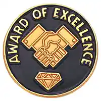 Award for Excellence Lapel Pin, Excellence Award Pin