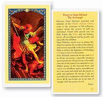 Prayer to St. Michael Holy Card