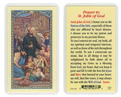 Saint John Prayer Card Heart Disease
