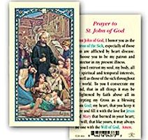 Saint John Prayer Card Heart Disease