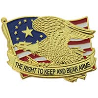 2nd Amendment Lapel Pins - The Right to Keep Bear Arms Pin