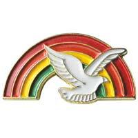 Holy Spirit Pins - Dove & Rainbow Enamel Pins