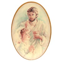 First Communion Jesus Girl Lapel Pin