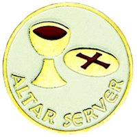 Altar Server Lapel Pin with Cup and Host