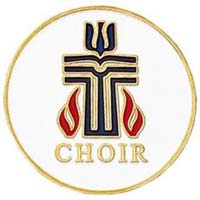 Presbyterian Church Choir Pin Gold