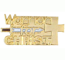 Warrior for Christ Pin with Sword of the Spirit & Cross