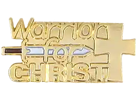 Warrior for Christ Pin with Sword of the Spirit & Cross