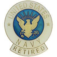 US Navy Retired Pin, Navy Retirement Gifts