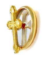 Reflection of Faith Mirrored Cross Pin