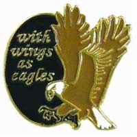 With Wings as Eagles Pin