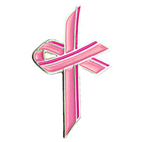 Pink Awareness Cross Lapel Pin