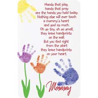 Handprints On Your Heart Mom Card - Gifts for Mom