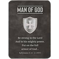 Man Of God Eph. 6:10 Wallet Card