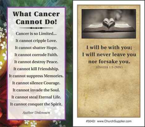 What Cancer Cannot Do Pocket Cards
