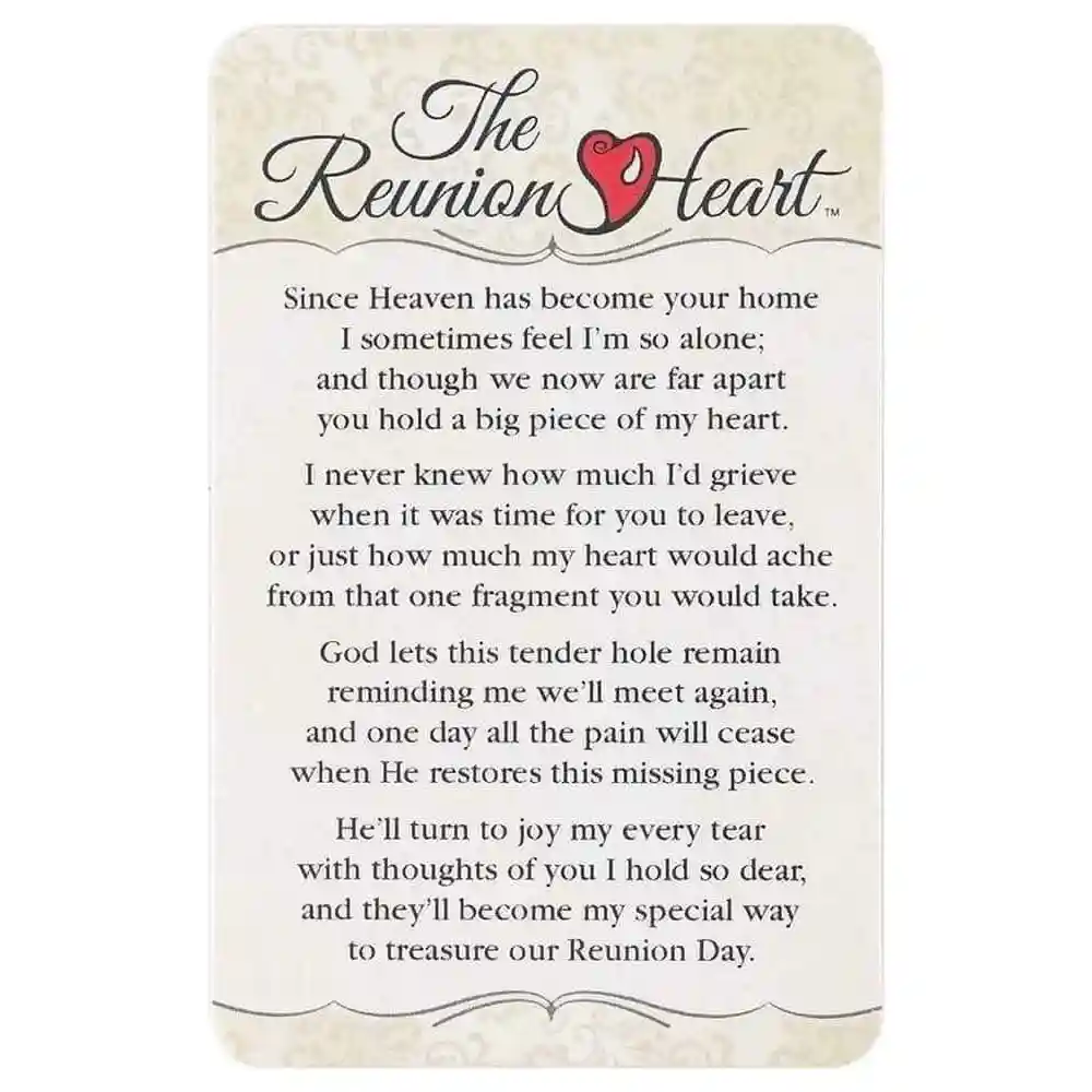 Reunion Heart Psamls 23 Pocket Card - Front