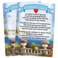 A Mother's Mission Poem for Mom Gift Card