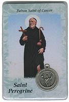 St. Peregrine - Cancer Prayer Card & Medal