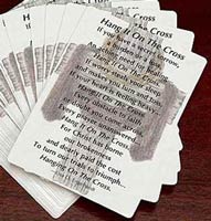 Hang it on the Cross - Laminated Holy Prayer Cards