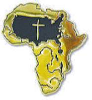African American Mission Pin Gold Plated