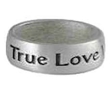 True Love Waits Pewter Purity Band Silver