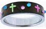 Cross Colorful Stainless Steel Ring