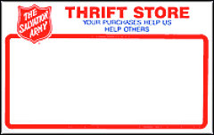 Salvation Army Logo Blank Rack Cards