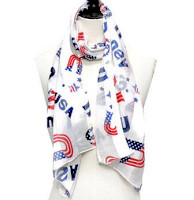 USA Scarf - Patriotic Scarf - Scarves for Women