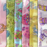 Easter Scarves with Easter Eggs & Bunnies - Set of 2