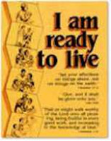 I Am Ready To Live Christ Centered Stewardship Poster